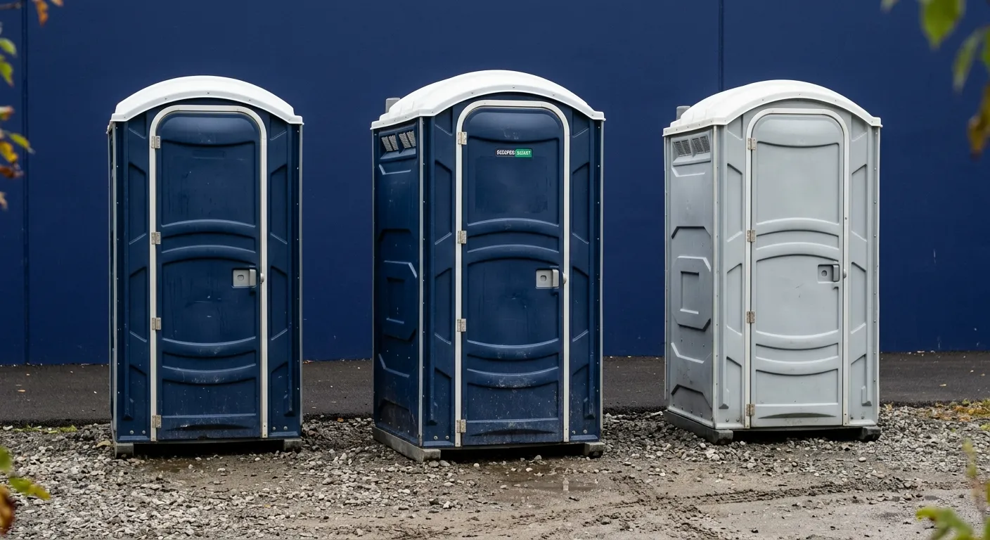 portable bathroom service banner